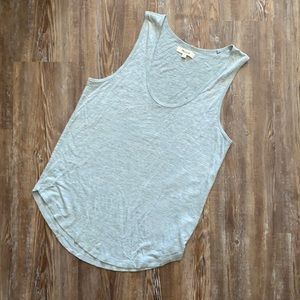MadeWell Gray Basic Casual Sleeveless Tank Top